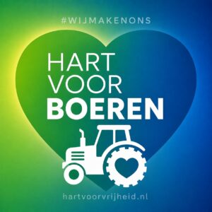  Eerlijke landbouw en natuurherstel: boeren als hoeders van natuur en voedselzekerheid; gezond bodem- en waterbeheer in plaats van het stikstofdogma en rekenmodellen.